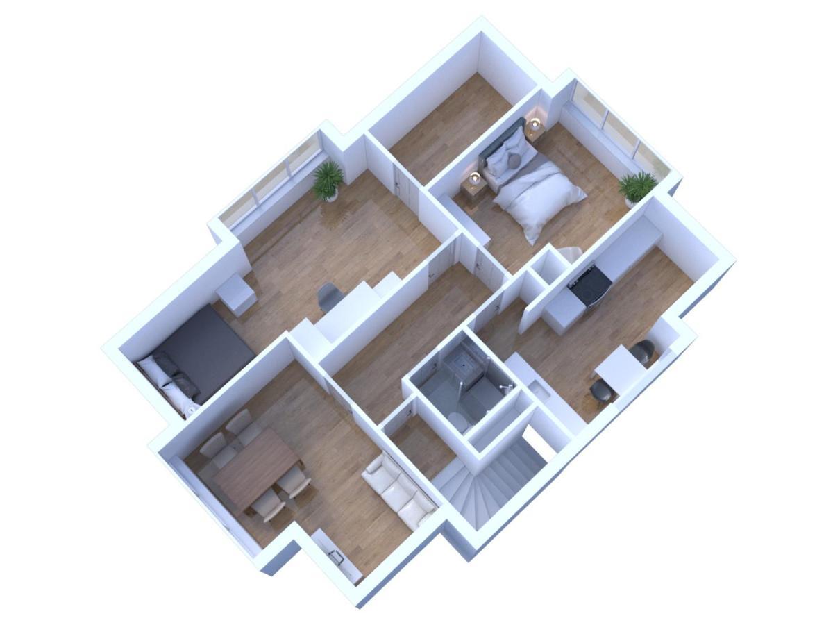 Schoenes City-Apartment Mit 2 Schlafzimmer, Parkplatz, Ruhig Und Hell, D46-Dg Olsztyn Bagian luar foto