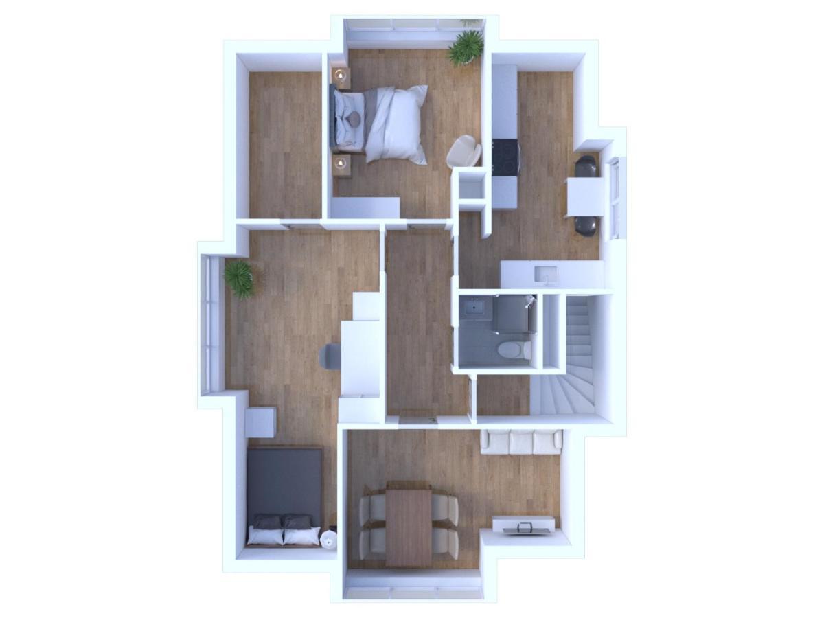 Schoenes City-Apartment Mit 2 Schlafzimmer, Parkplatz, Ruhig Und Hell, D46-Dg Olsztyn Bagian luar foto